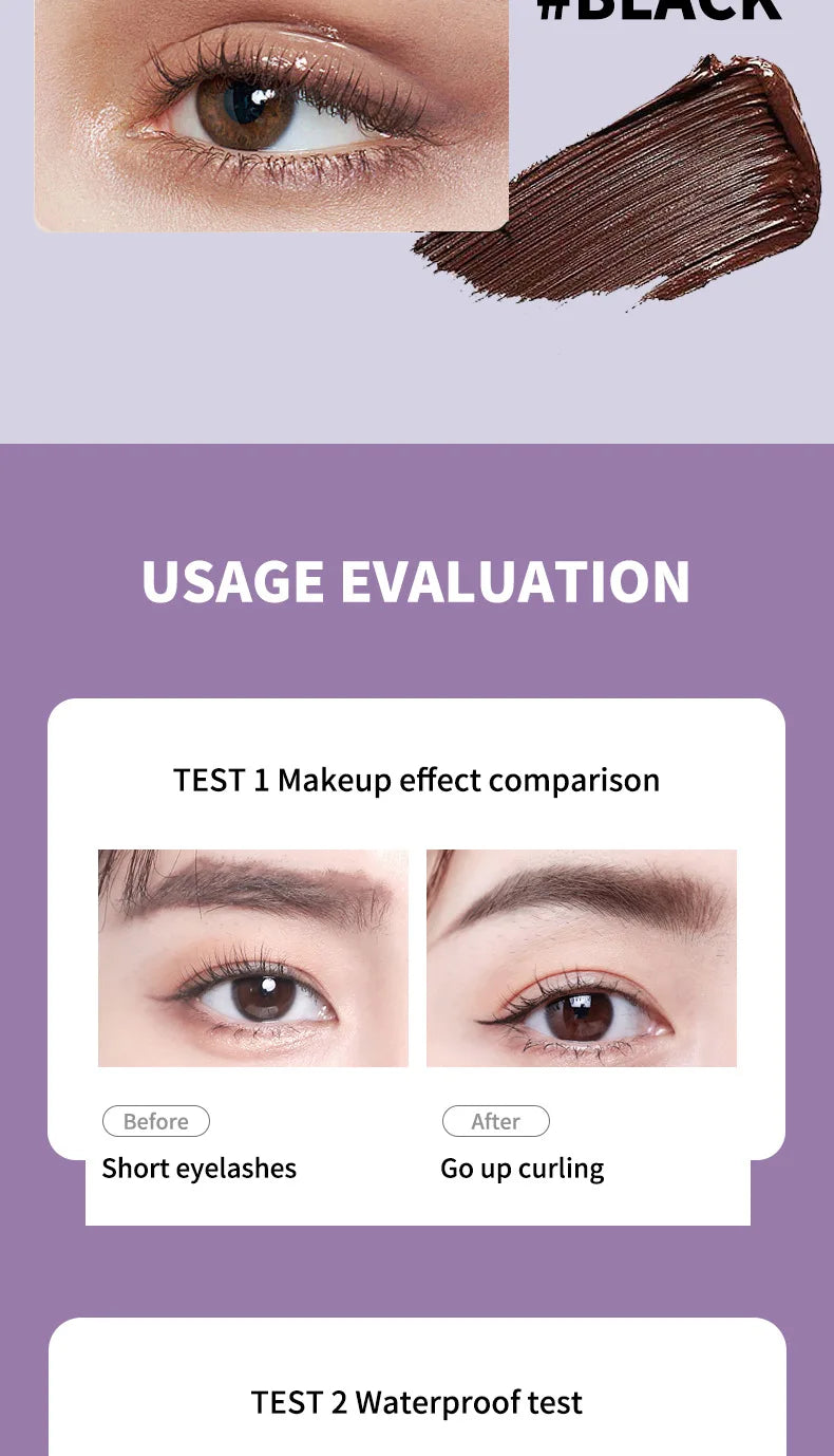 Eyelashes Lengthening Mascara Waterproof Long Lasting Silky Lash Black Eyelashes Extension Make Up Beauty Eye Korean Cosmetic