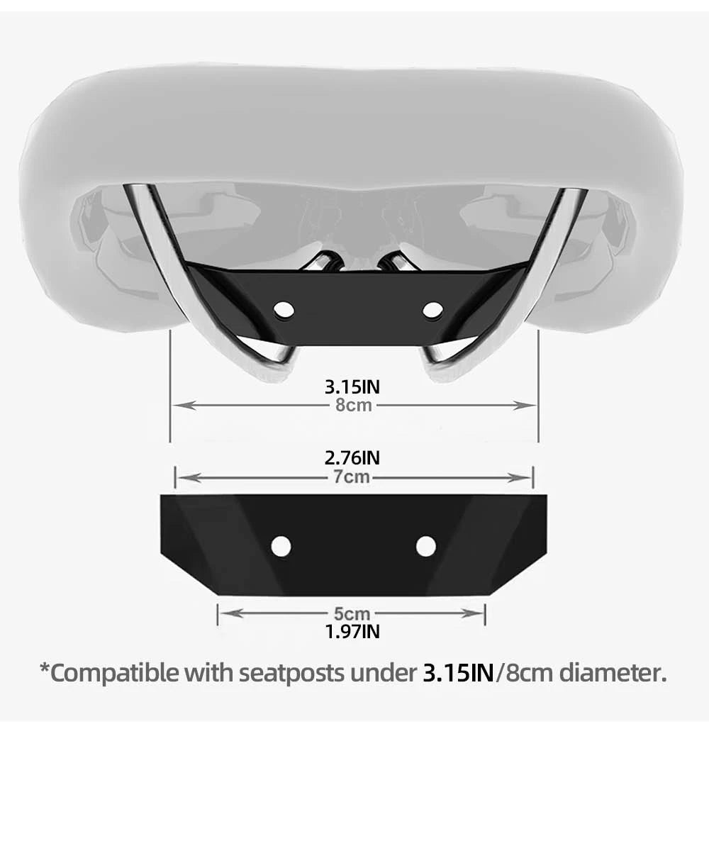 Rhinowalk Bike Saddlebag + Stabilizer Set Waterproof 13L Large Capacity More Stable For MTB Road Bike Can Fit Water Bottle Cage