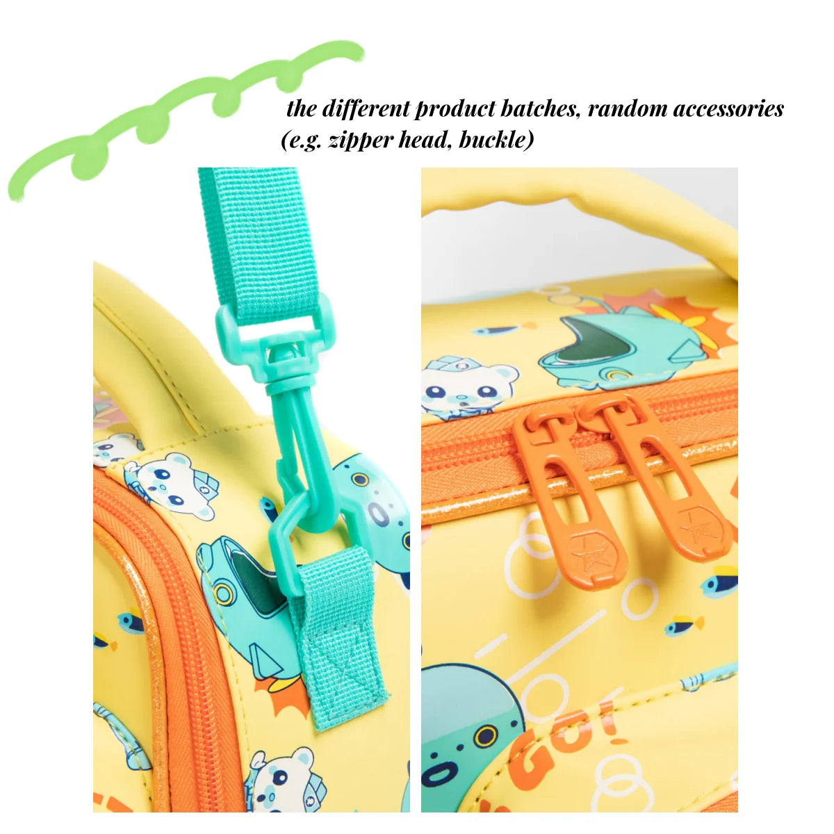 1 Pcs Yellow New The Octonauts Cartoon Cute Print Insulated Crossbody Children's Tote Lunch Bag Brave To Explore The Ocean