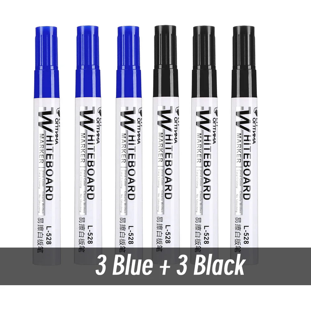 1/20pcs Erasable Whiteboard Marker Pen Blackboard Marker Teaching Chalk for Glass Ceramics Office School Art Marker Stationery