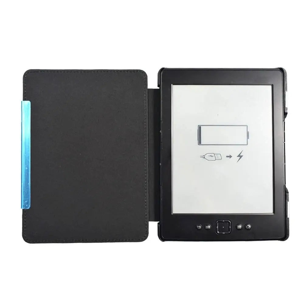 PU Leather Protective Case Magnetic Closure Anti Scratch Folio Cover Ultra Slim for Kindle 5/4th Gen (Model:D01100) 2011