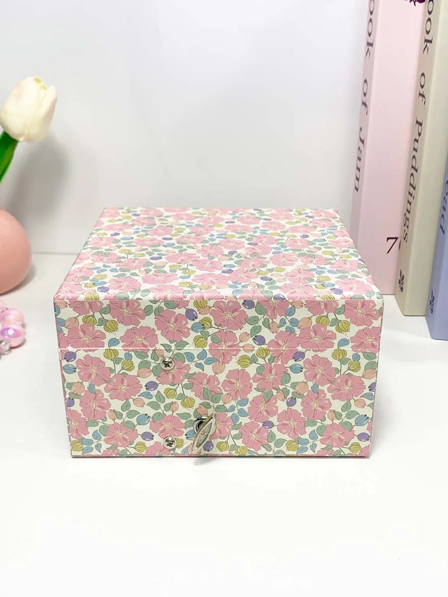 1pc Music Box with Drawer Mirror Rotating Ballet Dancer and pink pony Jewelry Storage for Ring Necklaces Bracelets Birthday Gift