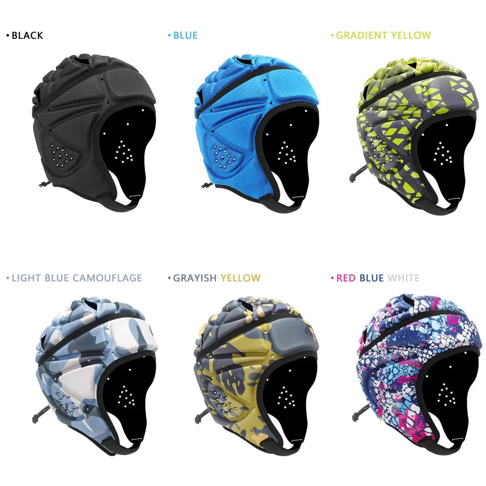 Adult Rugbys Football Helmet Headguard Goalie Hat Caps Soft Protective Rugbys Headguard