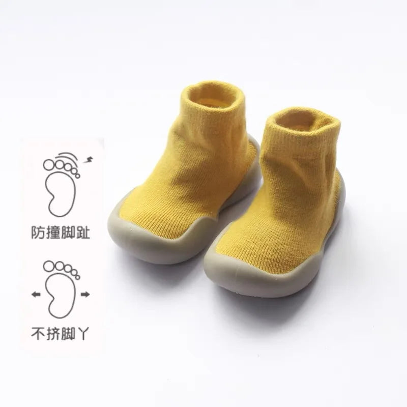 Baby Walking Shoes Spring and Autumn Children's Solid Color Anti Slip Children's Shoes Socks Floor Socks for Boys and Girls