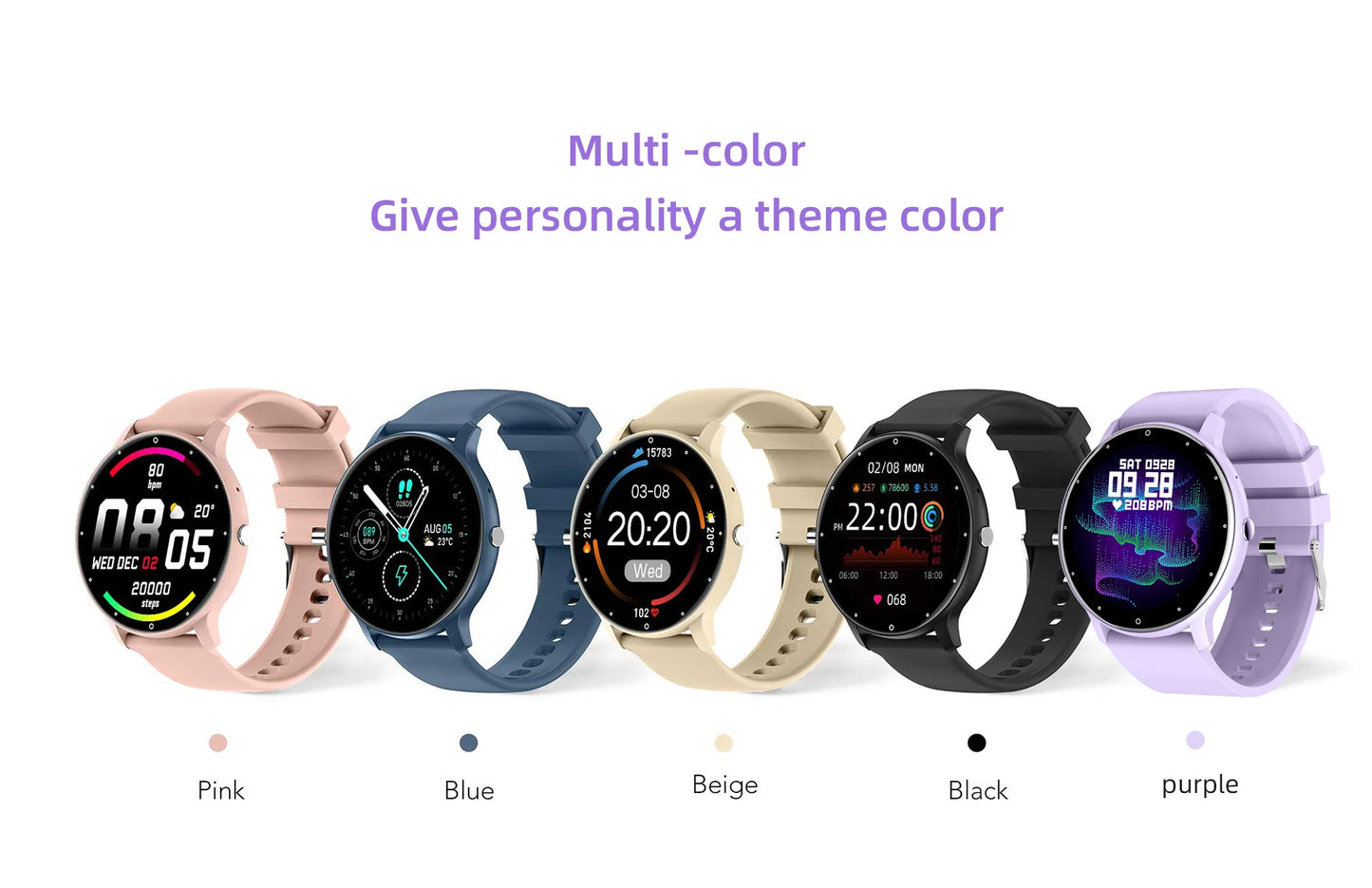 LIGE 2025 New IP68 Waterproof Sport Fitness Tracker Smart Watch Full Touch Screen Bluetooth Call Smartwatch for Men Women