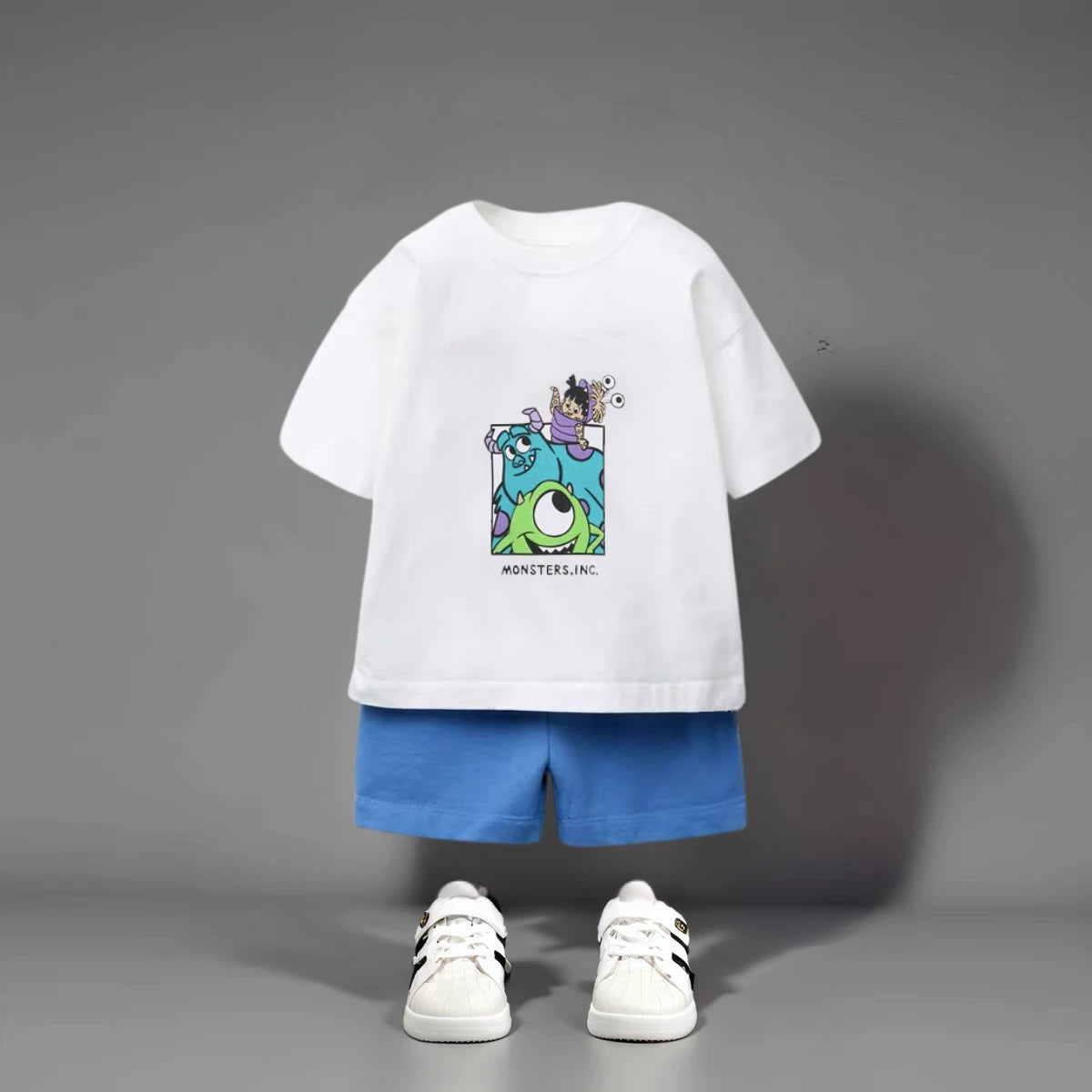 Cartoon T-shirt + Shorts Kids Two Piece Set Summer Clothing 2025 New Fashion Children Short Sleeve Suit Baby Boys Tracksuits