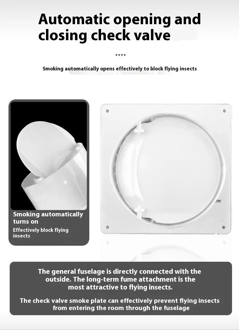 220V 4 inch 6 inch 8inch Hanging Wall White Ventilador Small Ventilator Extractor Exhaust Fans Toilet Bathroom Kitchen Fan