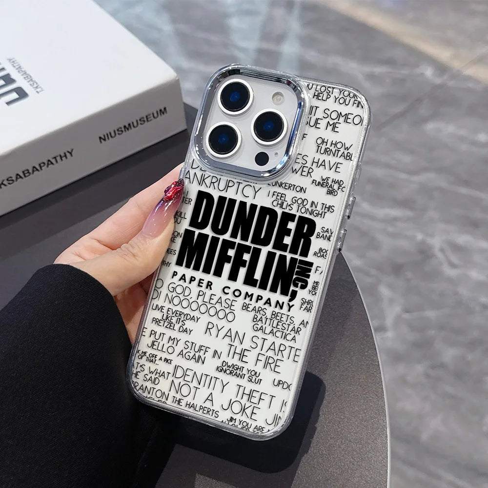 The office Tv Show Hot  Phone Case For iPhone 17 16e 16 15 14 13 12 11 mini Pro Max X XR XSMAX 8 Air Plus Transparent Soft Cover