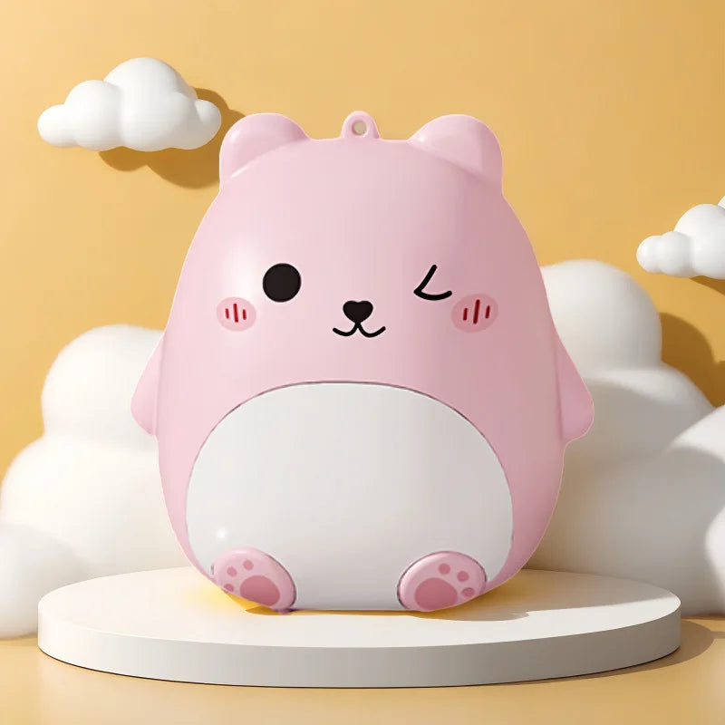 Cute Cartoon Bear Mini Pill Box 5 Independent Sealed Compartments Moisture-proof Portable Pocket Travel Medicine Tablet Storage