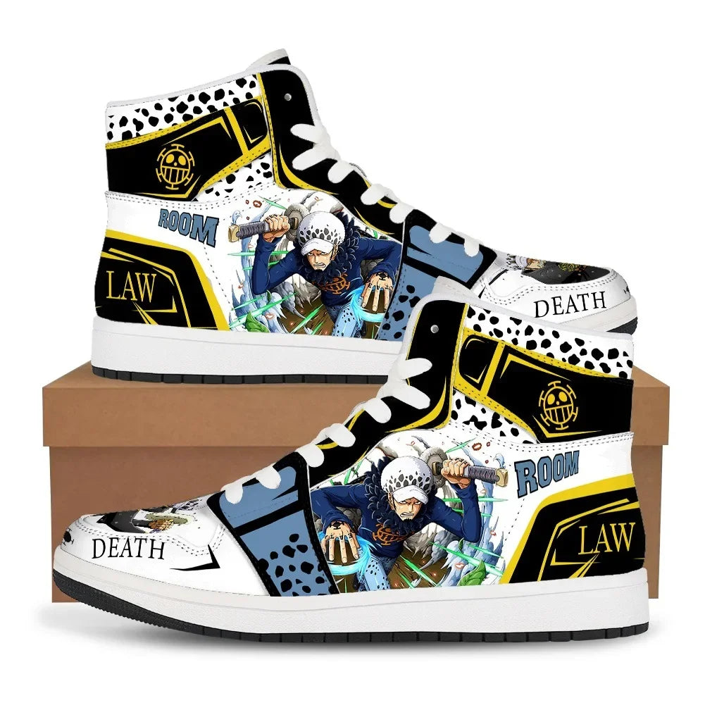 Demon Salyer Anime Nezuko Kamado Sneakers Casual Shoes Basketball Shoes Cartoon Printing Comfortable Flat Shoes Birthday Gift