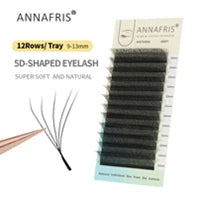 GAHAMACA W Shape Eyelash Extensions L/LU 3D Premade Volume Fan Lashes W Style Lashes Comfortable Faux Mink Natural Eyelash
