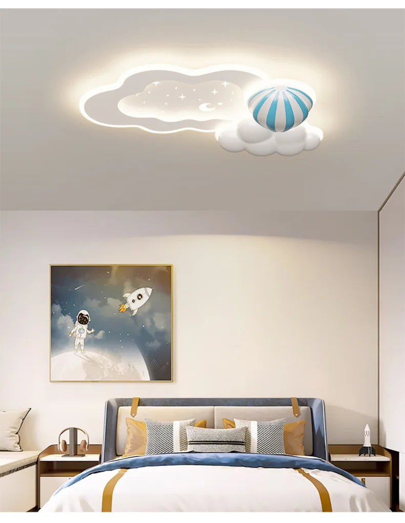Modern Led Children's Bedroom Ceiling Lights Cloud Airplane Chandelier Boy Girl Room Lamps Home Indoor Decor Lighting Fixtures