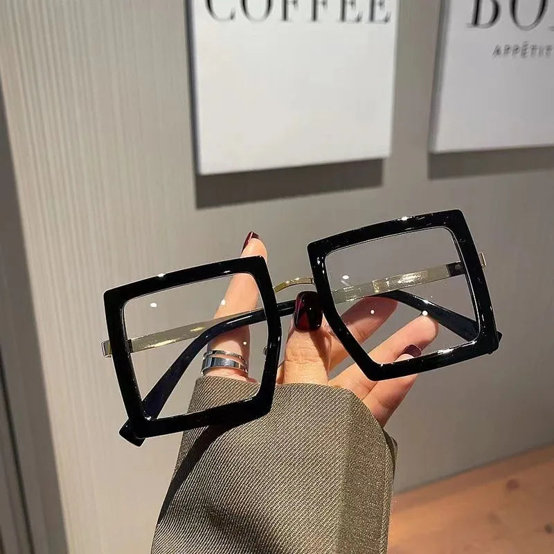 Fashion Myopia Glasses for Women Men Square Transparent Eyeglasses Retro Minus Diopter Eyeglasses Optical Prescription óculos