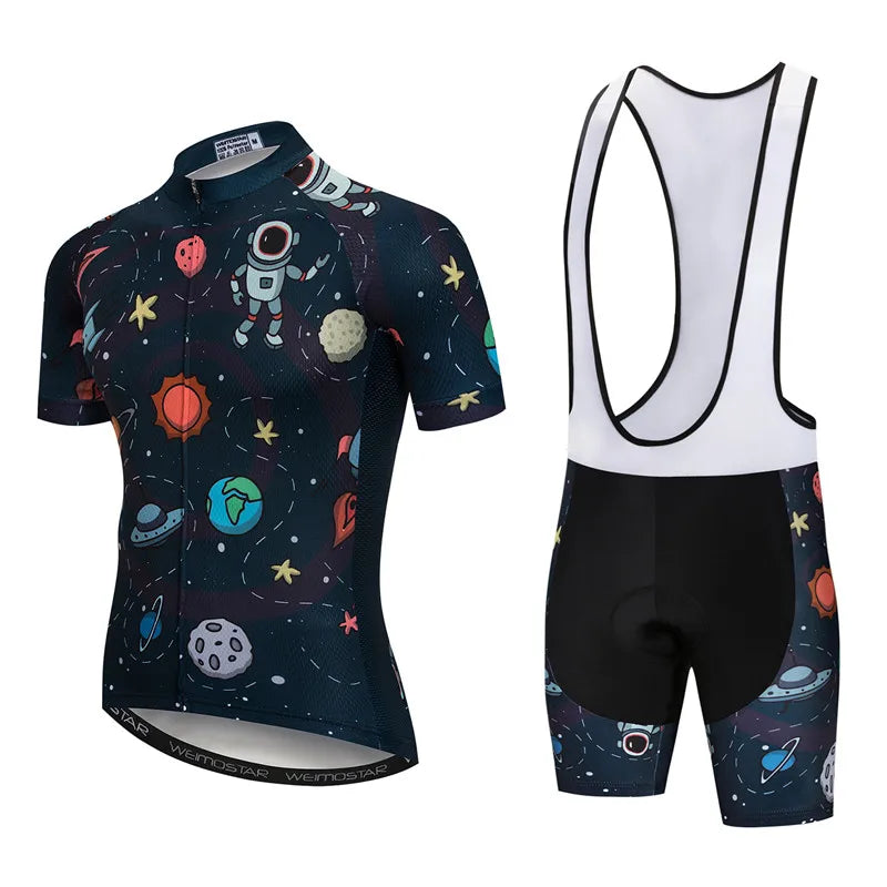 Weimostar Pro Team Cycling Jersey Set Men Mountain Bike Clothing Suits Summer MTB Bicycle Wear Clothes Anti-UV Biking Outfits
