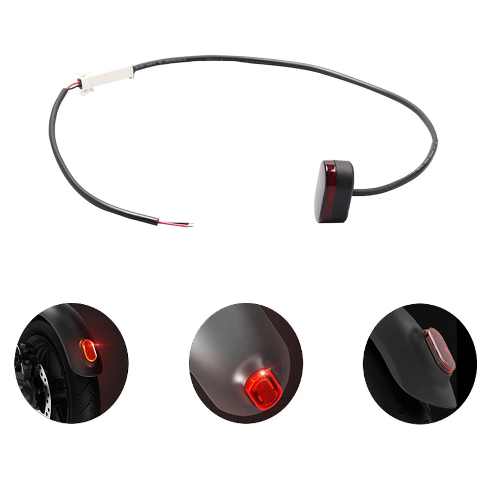 For Xiaomi Mijia MI M365 1S M187 Pro E-Scooter Tire Splash Fender with Rear Taillight Front Back Guard Mudguard screw line Parts