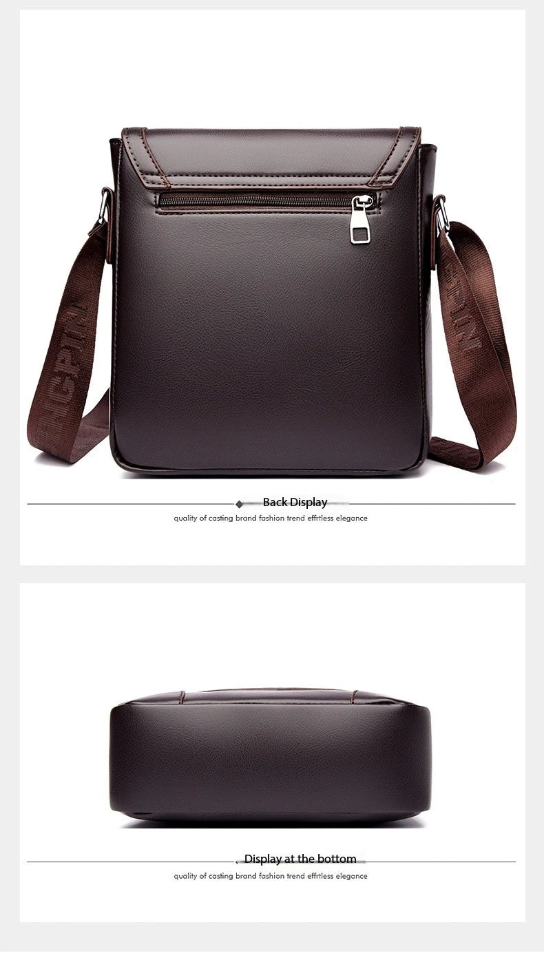 Luxury Brand Men Leather Shoulder Bags Waterproof Business Handbag Travel Tote Crossbody Cross Body Messenger Bag Pack For Male
