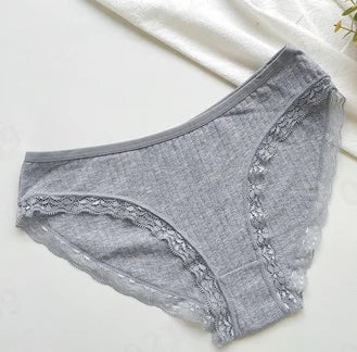 Womens Sexy Lace Underpants Transparent Mesh Hook Briefs Breathable Low Waist Seamless Underpant Intimate Women'S Underpants