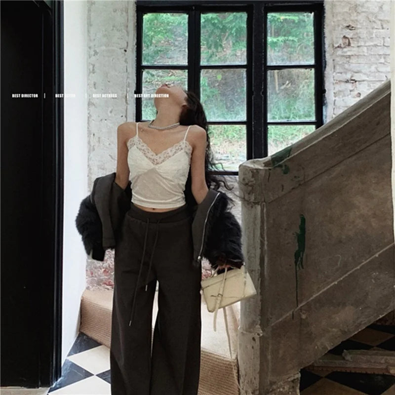 Lace Patchwork Velvet Csole Women's ort Sle Inner Wear Pad Included Slim Fit Base irt Top for Autumn Winter