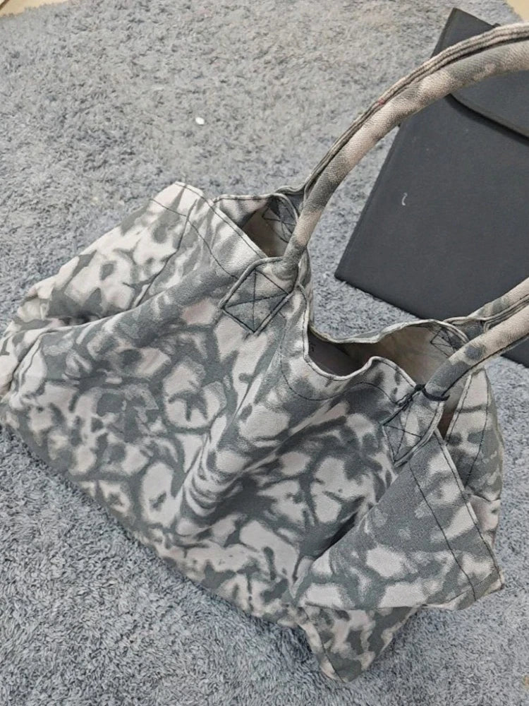 Y2K Handbag Large Capacity Shopping Bag Neutral Shoulder Bag Minimalist Large Capacity Sports Gym Bag Neutral Shoulder Bags