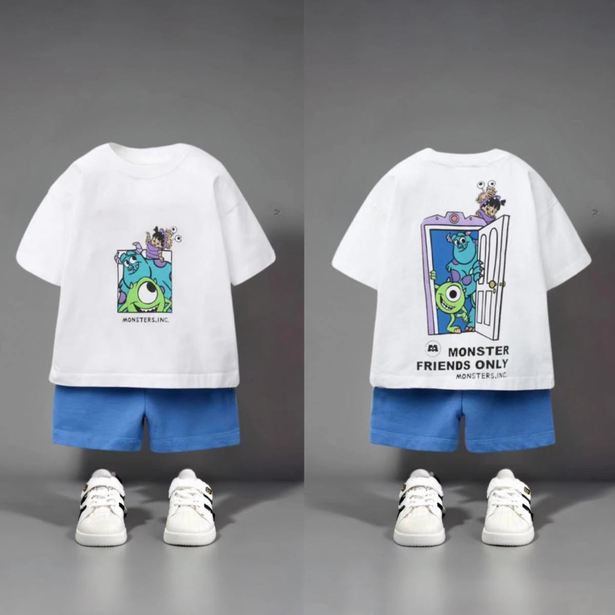 Cartoon T-shirt + Shorts Kids Two Piece Set Summer Clothing 2025 New Fashion Children Short Sleeve Suit Baby Boys Tracksuits