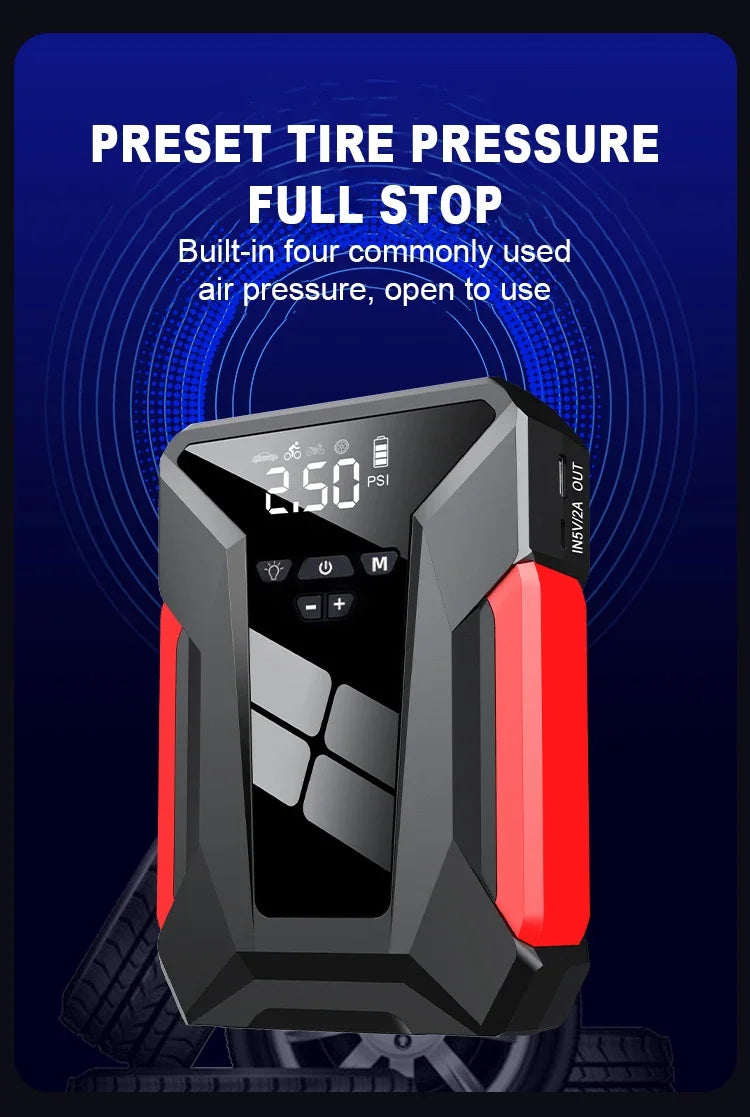 Car Jump Starter Starting Device Battery Power Bank 12V38000mAh Jumpstarter Auto Buster Emergency Booster Car Charger Jump Start