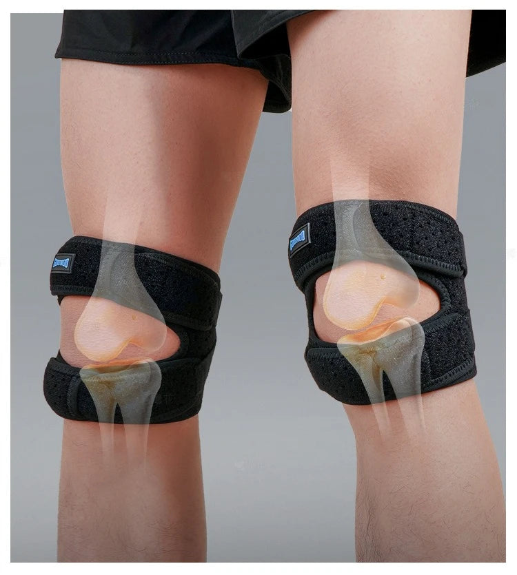 1/2pcs Sport Patellar Strap Silicone Cushioning Knee Pads Meniscus Strap for Men Women Sports Safety
