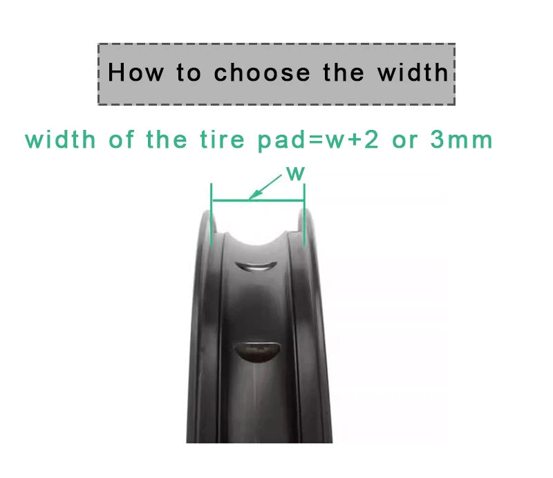 RGO Bicycle Tire Liner Vacuum Tire Pad MTB Tubeless Rim Tapes 20-37MM Road Bike Fiets Wiel Outdoor cycling Tires Tool Parts