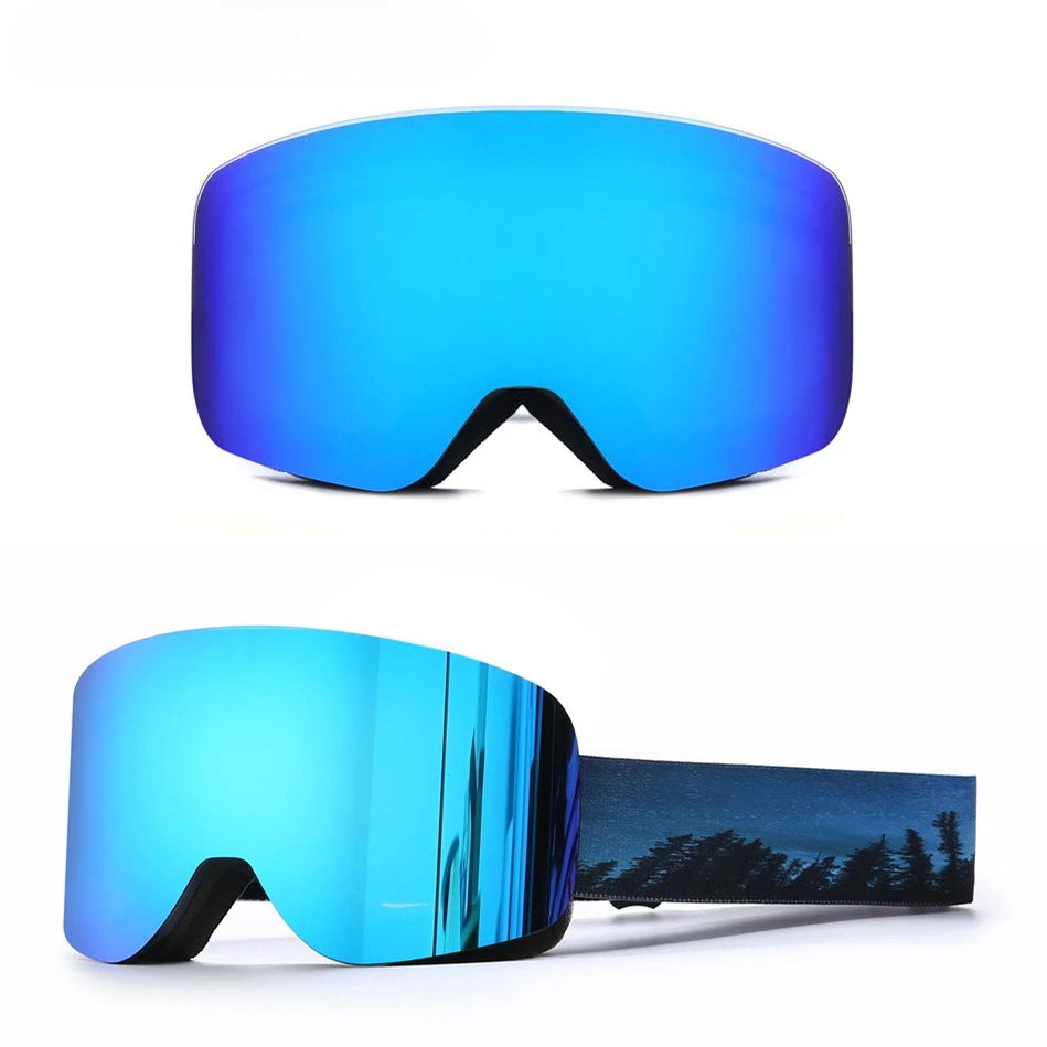 Double Layer UV400 Ski Goggles Anti-Fog Anti-UV UV400 REVO TPU Glasses Eyewear for Adult Skiing Outdoor Sports Snowboard Winter