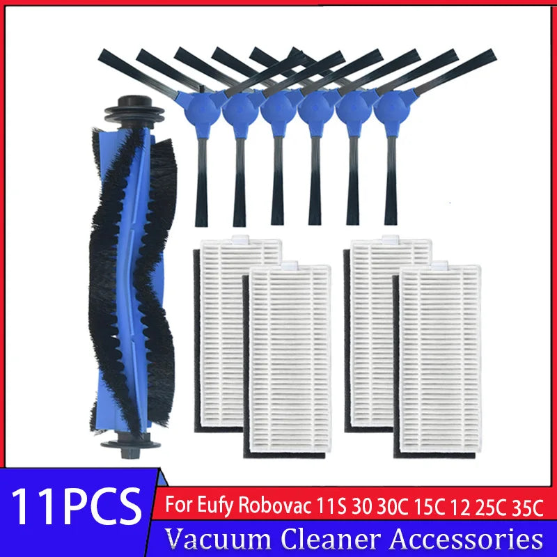 Replacement Parts Accessories for Eufy Robovac 11S 12 25C 15T 30C 35C 39C Side Sweep Main Roller Brush Filter Cover Shell Protec