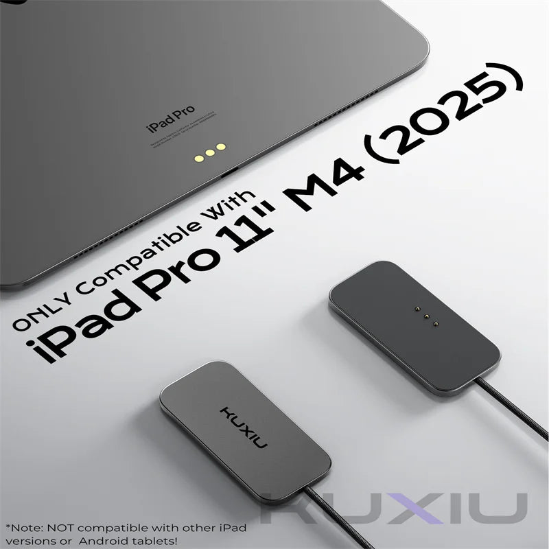 M30 Magnetic Wireless Charger for iPad Pro/iPad Air Fast Charging Smart Connector Charger with 5.56ft USB-C Cable(Adapter Not)