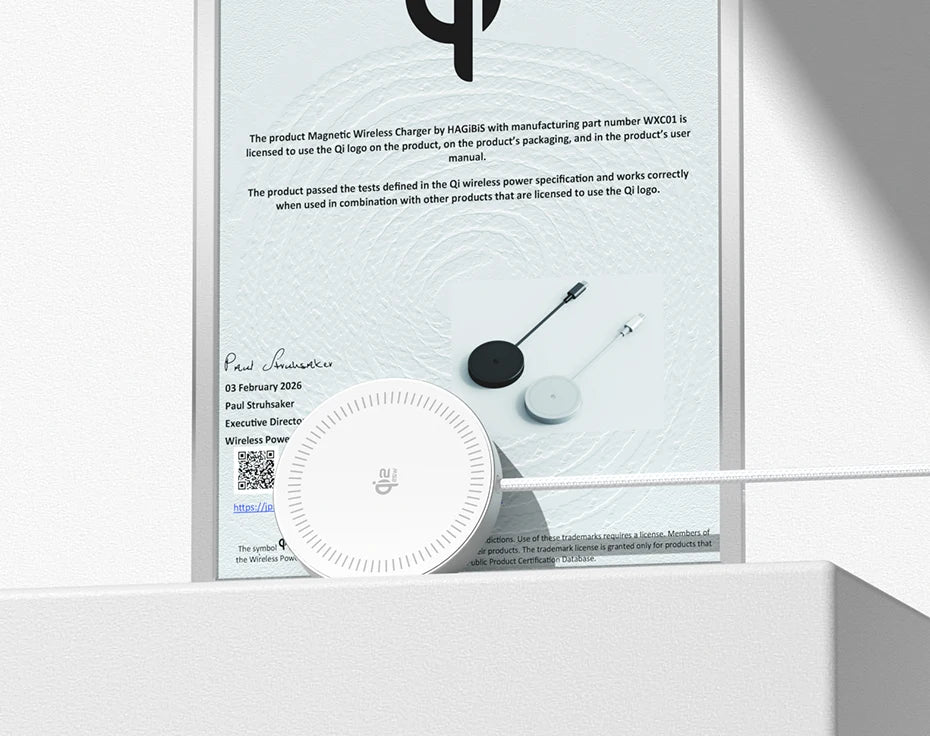 Hagibis Qi2.2 Dual-sided Magnetic Wireless Charger 15W 25W Magnetic Fast Charging Pad for MagSafe iPhone 17/16/15 Pro Airpods