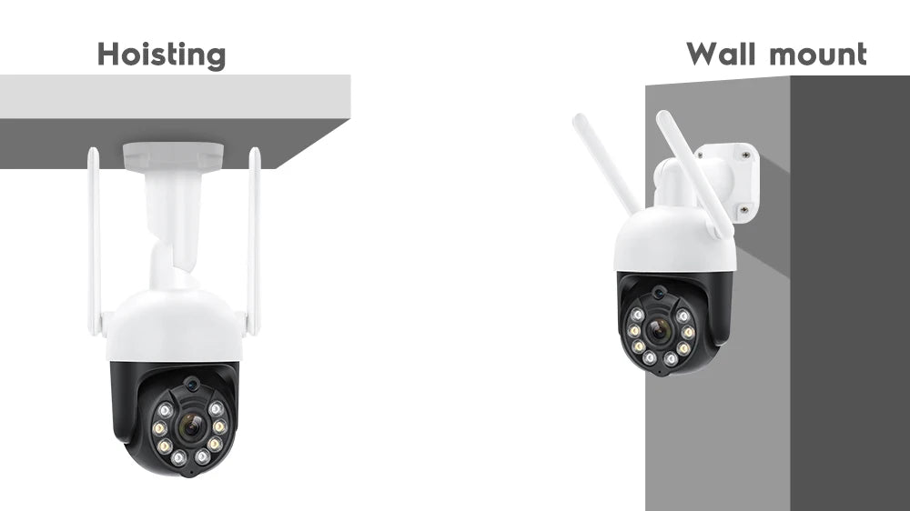 MISEC HD 4MP PTZ Wifi Wireless IP Camera Outdoor Human Detect  Two Way Communication Security Surveillance  Color Night Vision