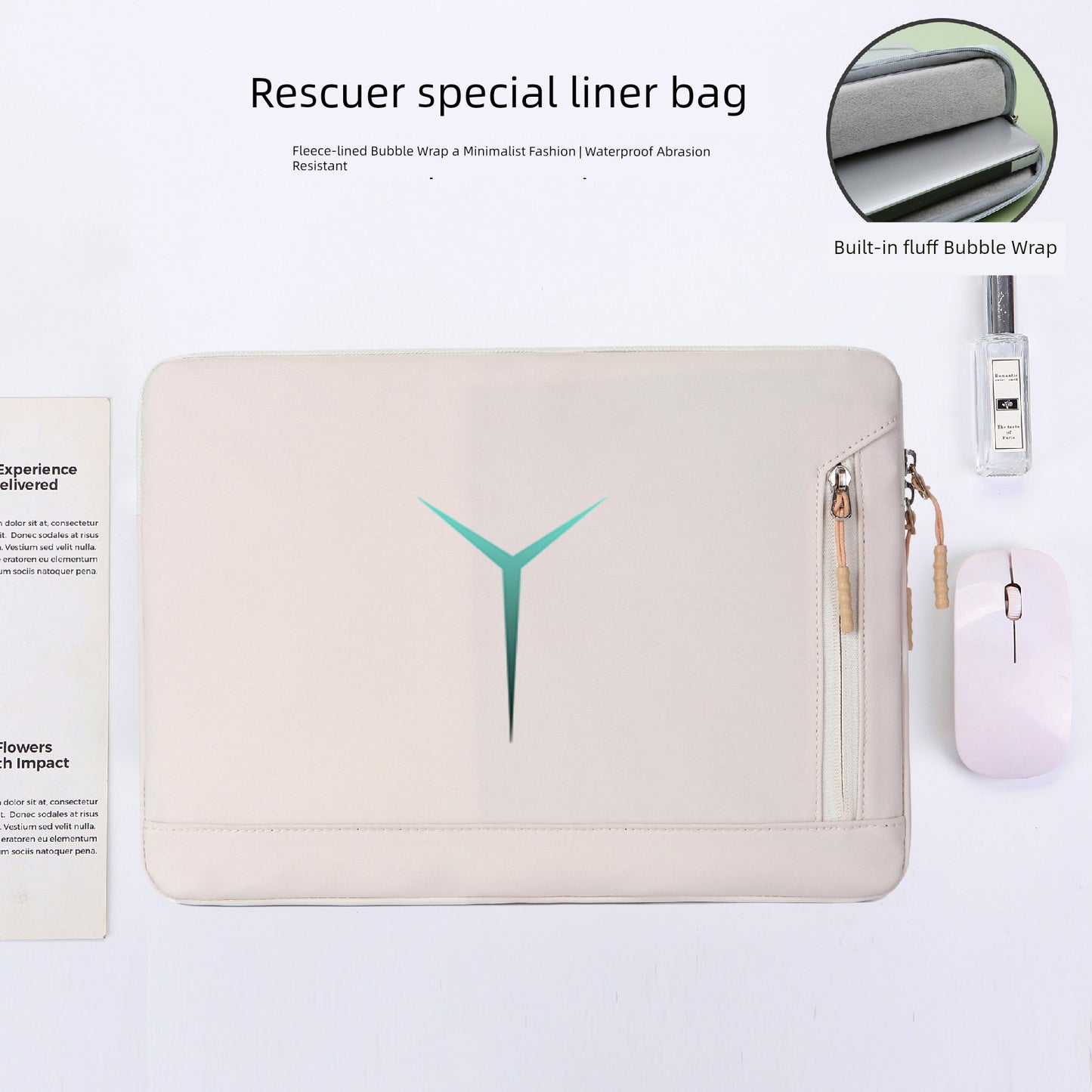 Suitable for Lenovo Saver Y9000p Laptop Liner Bag Y9000 Game Book R9000/Y7000 Waterproof 2025 Shockproof Fleece-lined Protective Case 15.6-Inch/16-Inch Computer Bag