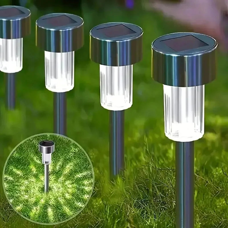 10pcs Solar Garden Light Outdoor Solar Powered Lamp Waterproof Landscape Lantern Lighting for Pathway Yard Lawn Garden Decorati