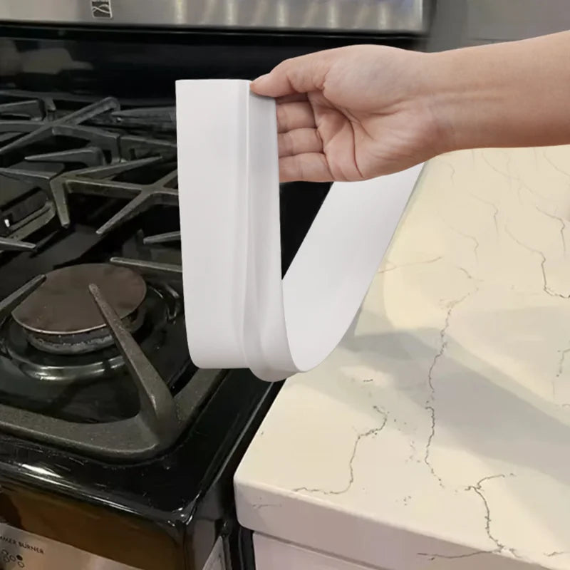 Silicone Gap Strip Kitchen Gas Stove Sealing Strip Kitchen Anti-Oil Anti-Stain Strips Silicone Insert Kitchen Accessories