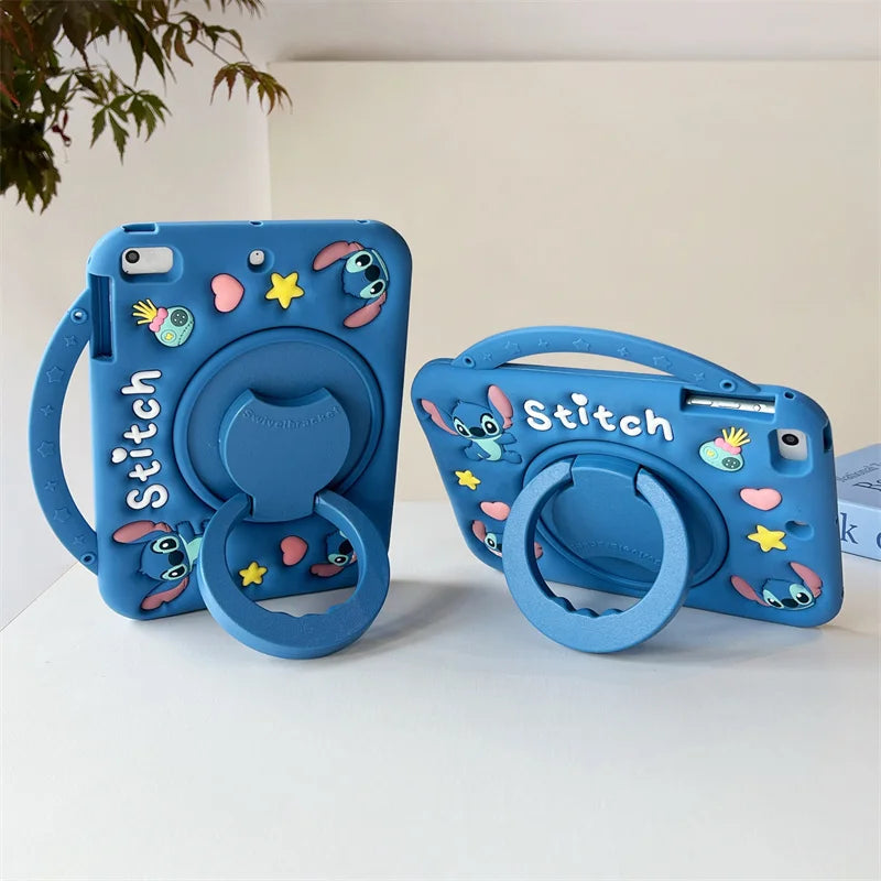 For Huawei Matepad Air 12 11.5 11 T10 SE 10.4 11.5 S 2024 C5 M6 10.1 12.1 in Cute Cartoon Stitch Silicone Tablet Protective Case