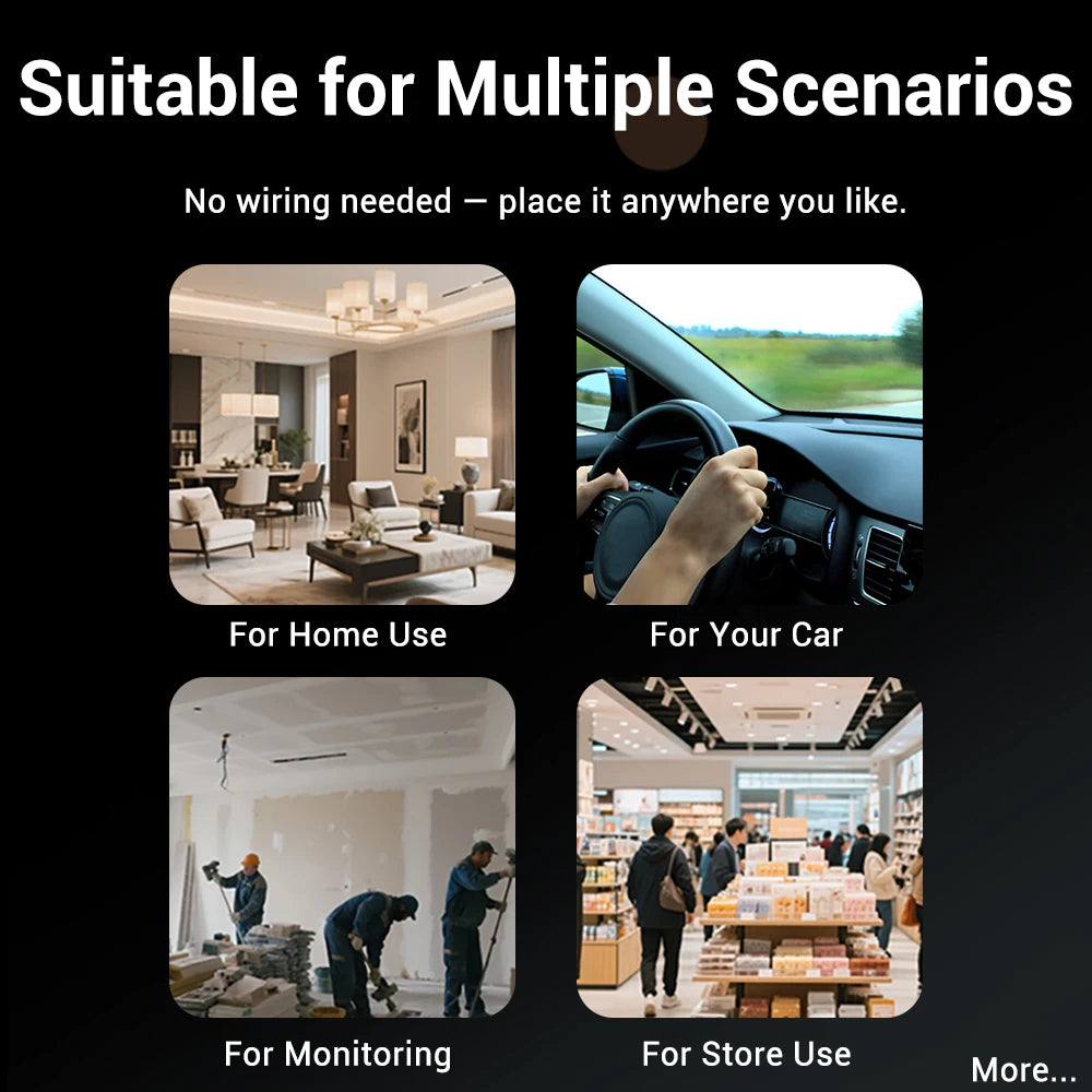 PEGATAH 5MP HD Mini WIFI Body Camera Built-in Battery Human Tracking IP Remote Monitoring IR Night Vision Protable Camcorders