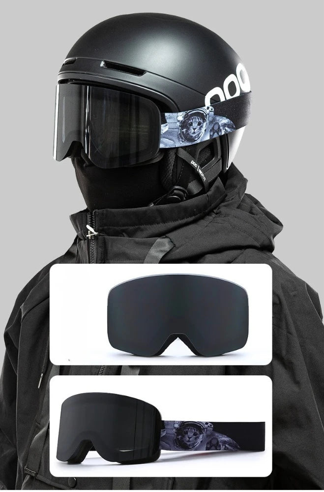 Double Layer UV400 Ski Goggles Anti-Fog Anti-UV UV400 REVO TPU Glasses Eyewear for Adult Skiing Outdoor Sports Snowboard Winter