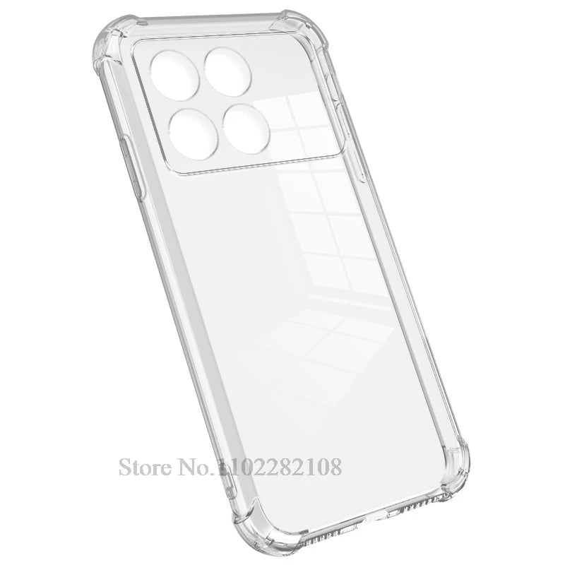Shockproof Clear Cover For Xiaomi Poco C85 C75 C65 C71 C40 POCO F7 Ultra F6 F5 F2 Pro F4 F3 GT Transparent Silicone Case Fundas