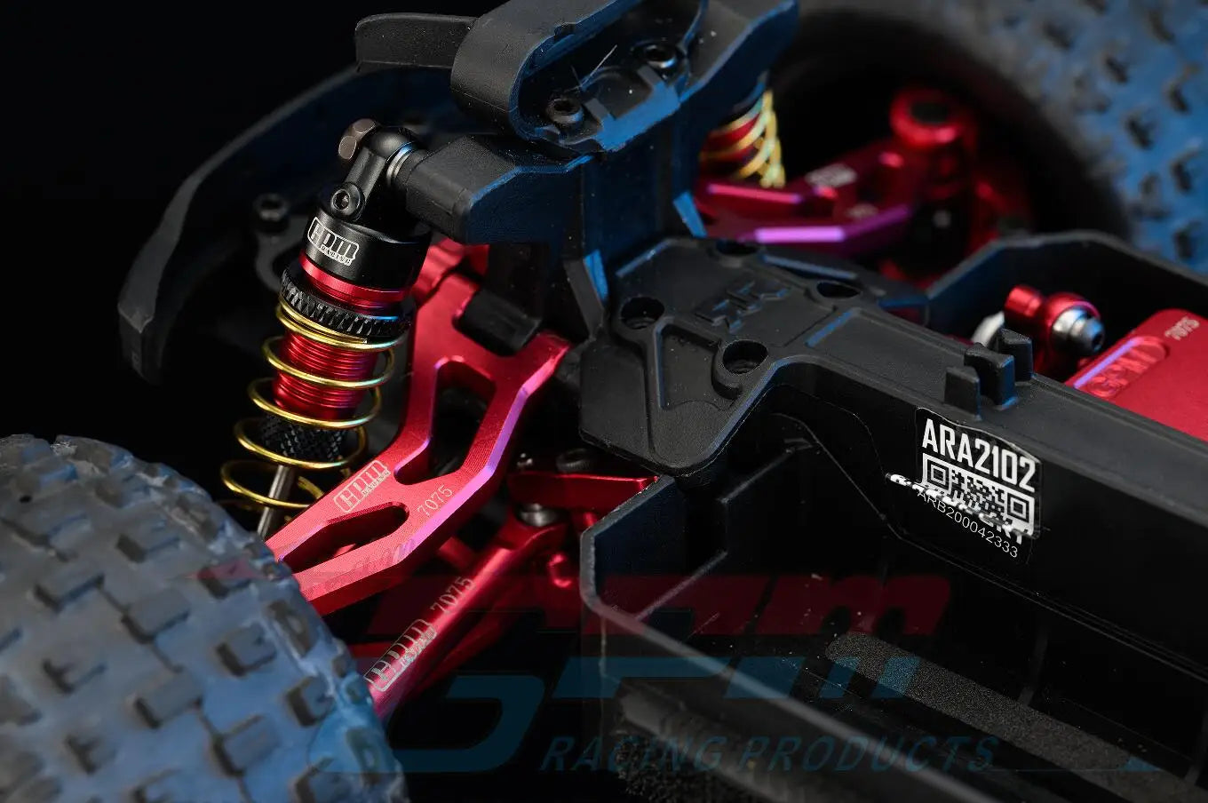 GPM Alu 7075 Front & Rear Suspension Arms Set For ARRMA 1/18 Granite Grom Typhon