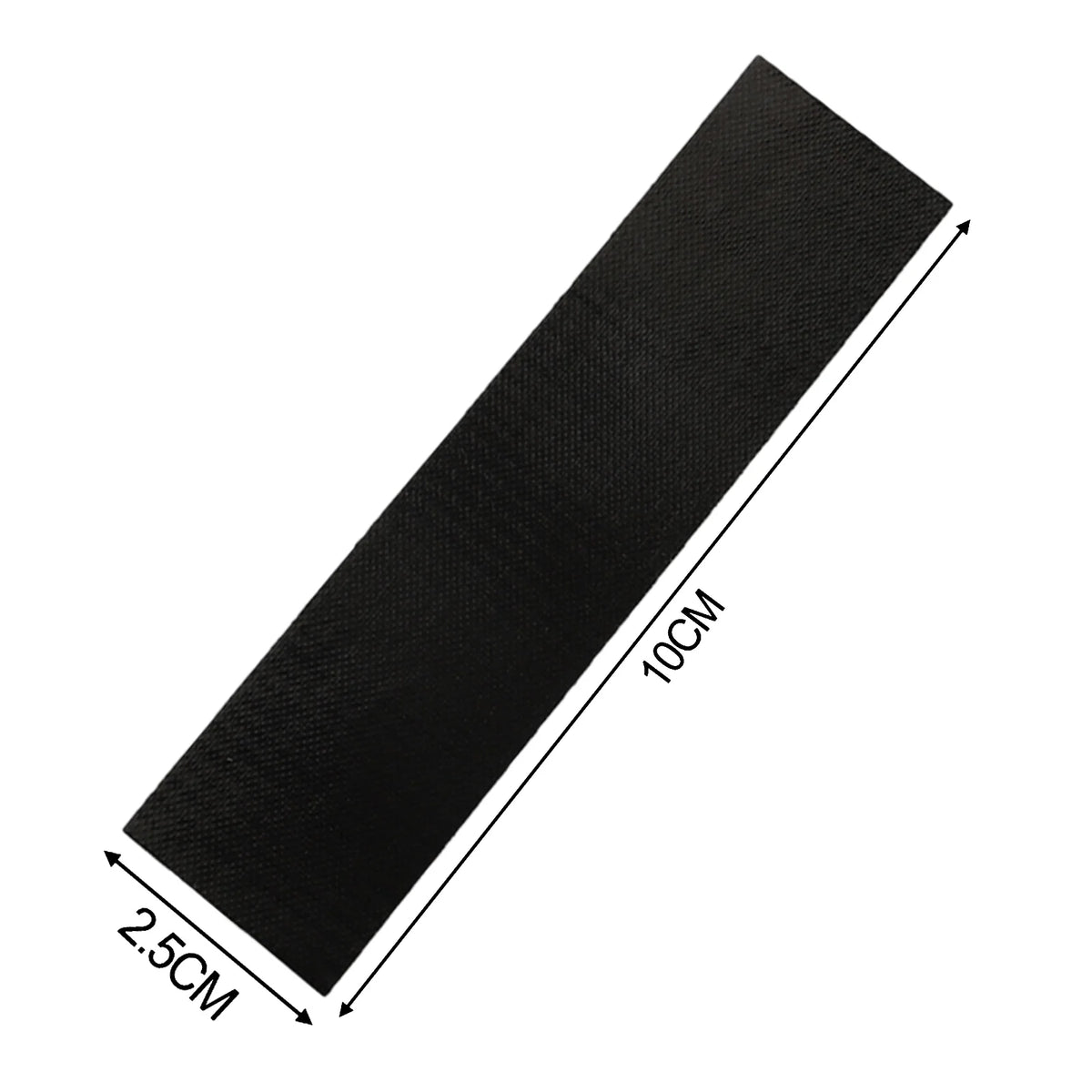8pc Self-Adhesive Fireplace End Tape Glass Fabric Black Tape Sealing Cord End 10*2.5cm High Temperature Resistance Stoves Parts