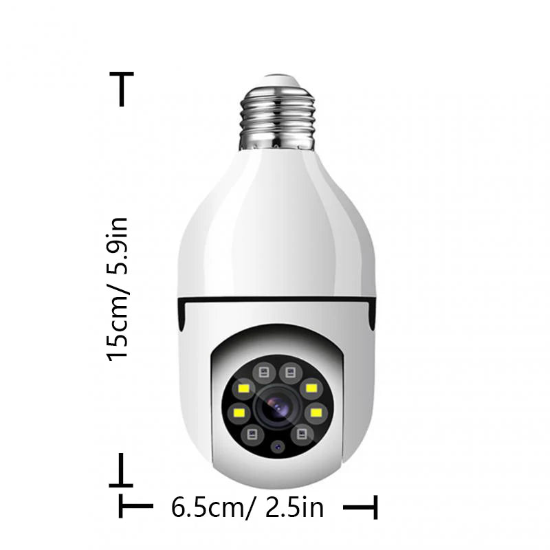 Bulb E27 Surveillance Camera Full Color Night Vision Automatic Human Tracking Zoom Indoor Security Monitor Wifi Miini IP Camera