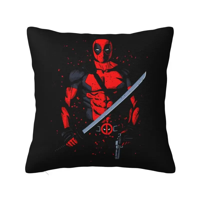 Custom Deadpool Wolverine Cartoon Manga Cushion Cover Soft Cute Pillows
