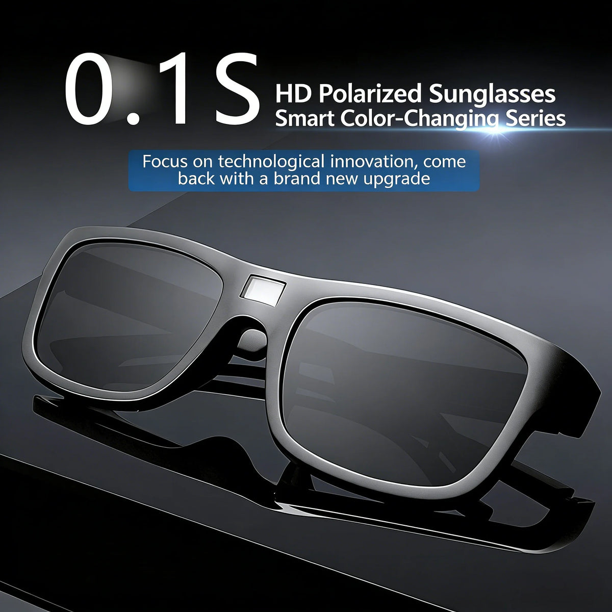 0.1s Color Changing Intelligent Photosensitive Polarized Smart Glasses Sunglasses Men Women Driving Cycling Fishing Sun Glasses