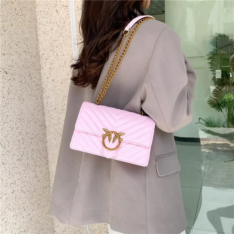 2026 high-end luxury women's handbag elegant leather handbag fashionable crossbody bag retro shoulder bag