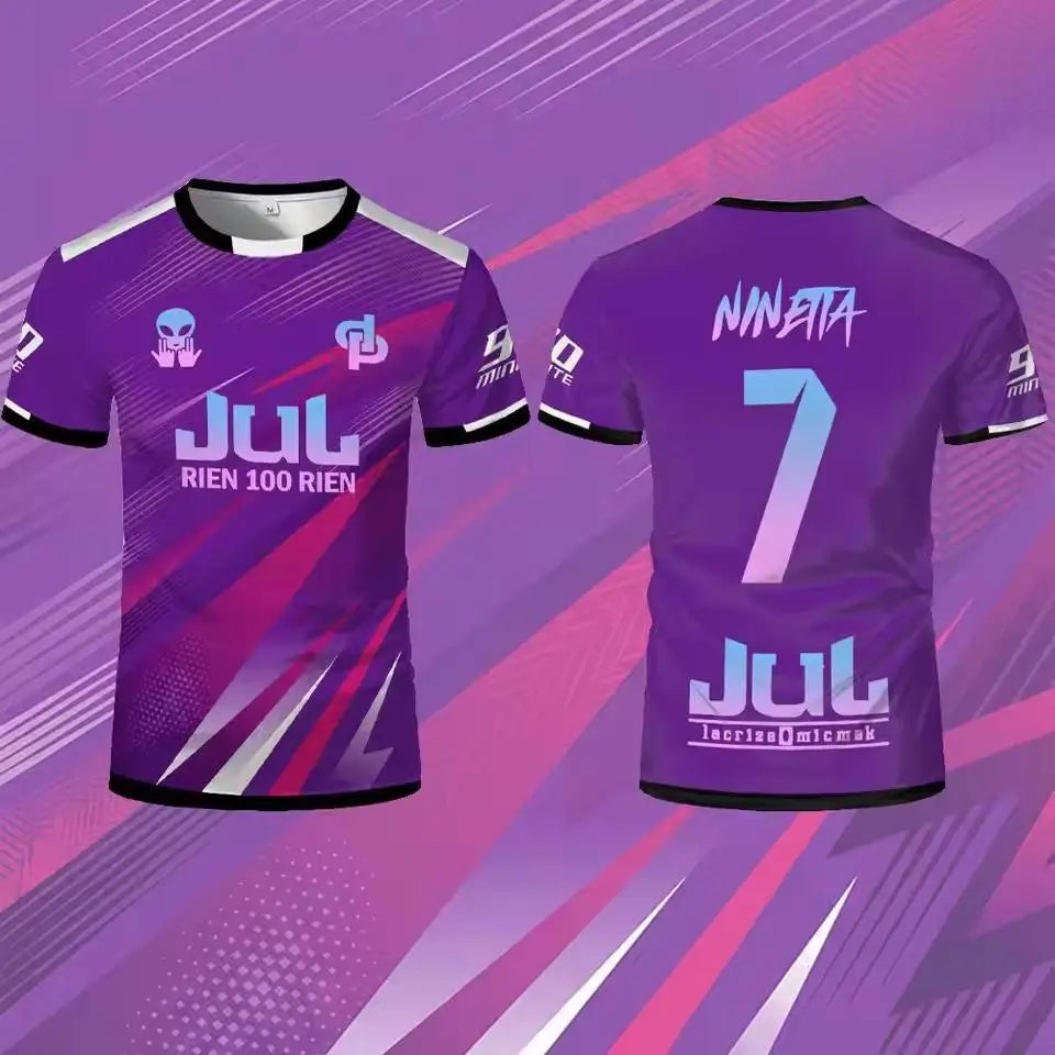 Jul Toto Ninetta 2026 Rien 100 Rien Soccer Jersey Summer Outdoor Breathable Training T-shirt Unisex Crew Neck Tee For Mens Women