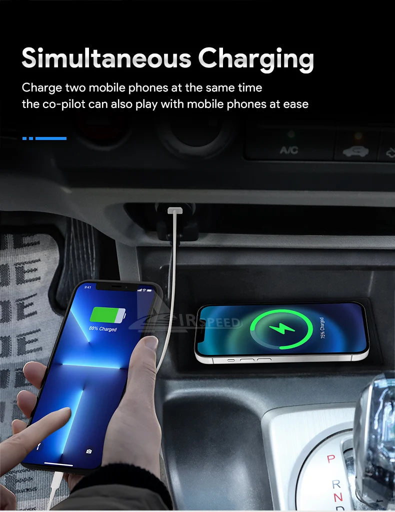Car Wireless Charger For Honda Civic 2005 2006 2007 2008 2009 2010 2011 Car Mobile Phone Charging Fast Wirelessly 15W Board
