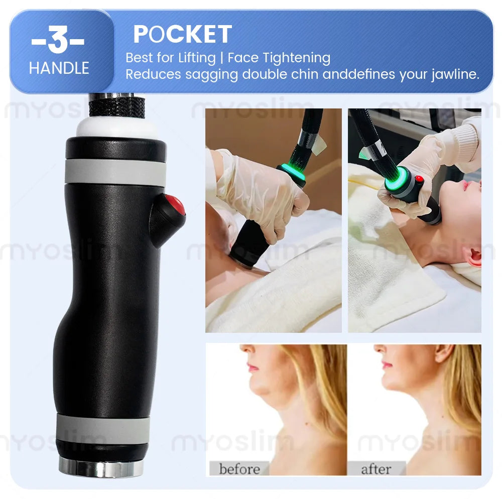 New Pro 3 Handles Micro Wave 80% Fat Reduction Safe Weight Loss Body Slimming Eliminate Double Chin Removal