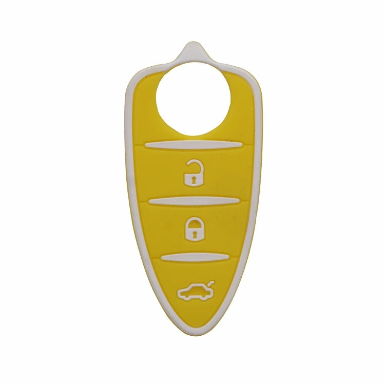 10pcs/lots Silicone Rubber Key Pad 3 Buttons for Alfa Romeo Mito Giulietta 159 GTA Flip Remote Key Colorful Pad Car Accessories
