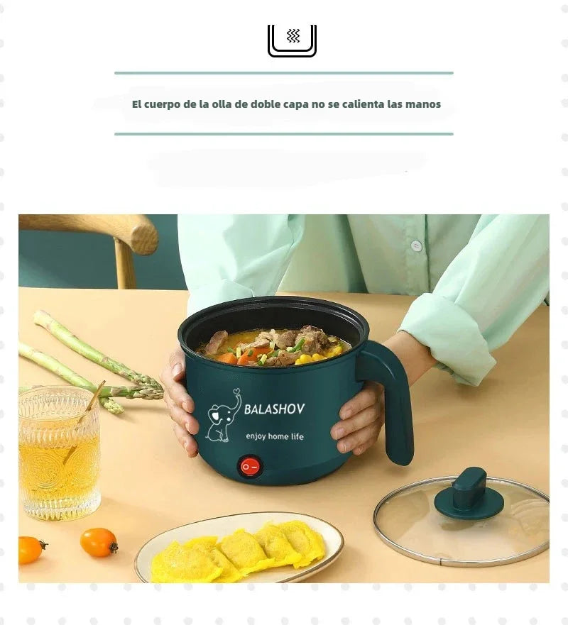 Mini Electric Cooker Non-stick Cooking 1-2 People Double Hot Pot steamer Hot Pot Multifunction Electric Cooker for Home 220V EU